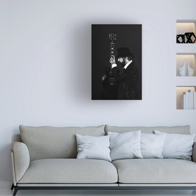 Trademark Fine Art Desislava Ignatova Man In Black Canvas Art