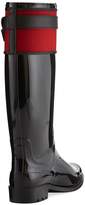 Thumbnail for your product : Burberry Rubber Rain Boot with Heart Print, Black