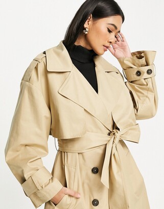 ASOS Edition Belted Slouchy Trench Coat