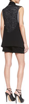 Thumbnail for your product : Haute Hippie Crepe Tuxedo Cuffed Shorts