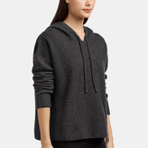 Thumbnail for your product : James Perse Cashmere Silk Cropped Hoodie