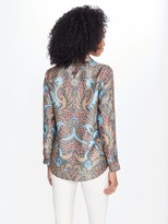 Thumbnail for your product : J.Mclaughlin Lois Silk Shirt in Ashler