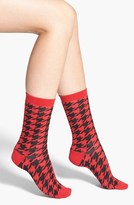 Thumbnail for your product : Nordstrom Houndstooth Crew Socks
