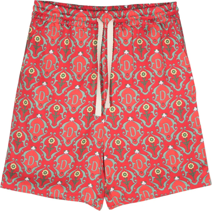Drôle De Monsieur Graphic-Print Drawstring Bermuda Shortss