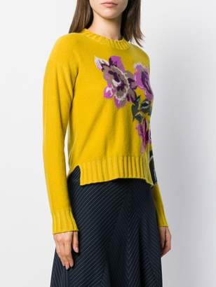 Ballantyne floral knit jumper