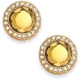 Thumbnail for your product : Charter Club Gold-Tone Topaz Stone Round Stud Earrings
