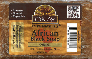 Okay Pure Naturals, African Black Bar Soap, Original, 8.5 oz (241 g)