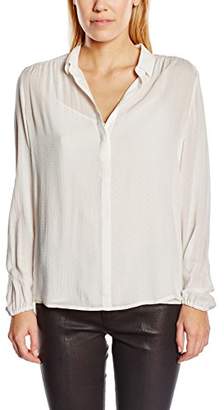 Esprit Women's Regular Fit Long Sleeve Blouse White Weiß (Off White 110)