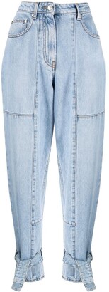 MSGM Tied-Cuff Denim Jeans
