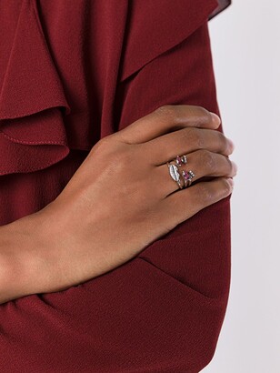 Delfina Delettrez Face Detail Embellished Ring