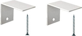 Baseboarders Galvanized Steel Easy Slip-On Baseboard Heater Cover Wall Bracket in White