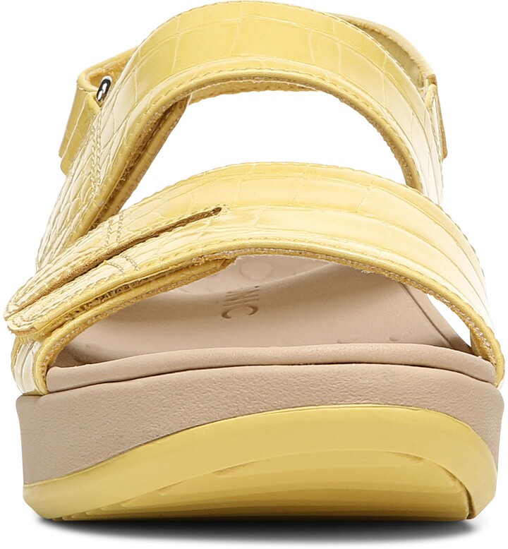 vionic yellow sandals