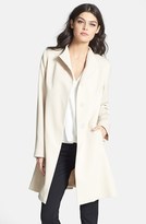 Thumbnail for your product : Cinzia Rocca Stand Collar Wool Gabardine Coat