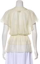 Thumbnail for your product : Fendi Silk Tiered Blouse