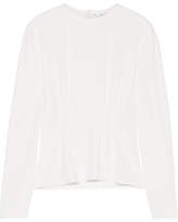 Thumbnail for your product : Max Mara Centro Pleated Crepe Blouse - Ivory