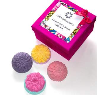 Aura Organics Cosmetics Flower Bath Bomb Gift Set