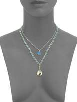Thumbnail for your product : Turquoise & Chalcedony Layered Necklace