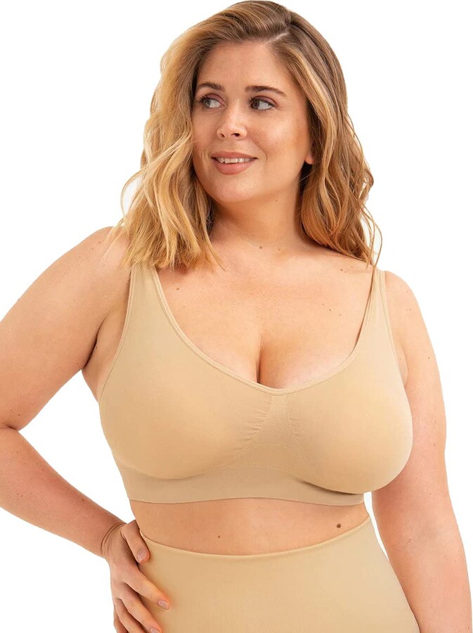 SHAPERMINT Enhanced Smoothing Wireless Bralette for Women with