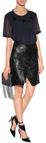 Thumbnail for your product : McQ Leather Zip Mini-Skirt in Black