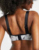Thumbnail for your product : Pour Moi? Pour Moi Fuller Bust Energy lightly padded convertible sports bra in mono floral