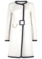 Thumbnail for your product : Paule Ka Two-tone belted coat