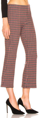 Smythe Pull On Cropped Kick Pant in Sherlock Check | FWRD