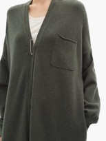 Thumbnail for your product : Extreme Cashmere No.61 Koto Stretch-cashmere Cardigan - Khaki