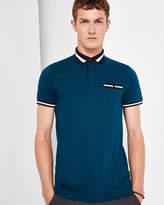 Thumbnail for your product : Ted Baker BEERIL Stripe collar polo shirt