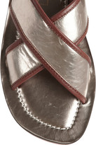 Thumbnail for your product : Marc Jacobs Metallic leather slides