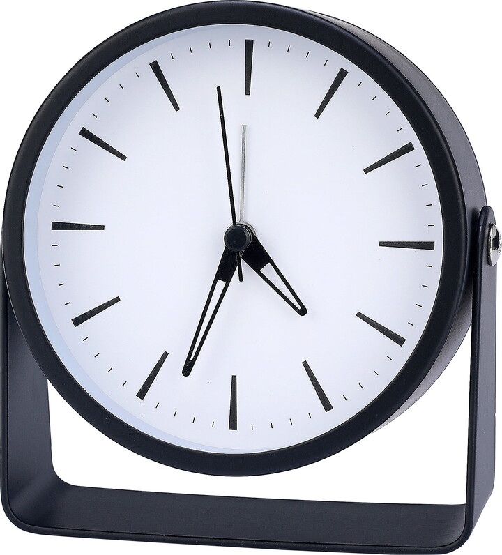 Unique Bargains Vintage Tabletop Alarm Clock Black 4.5"L x 1.6"W x 5.0"H