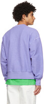 Thumbnail for your product : MSGM Purple Terry Micro Logo Sweatshirt
