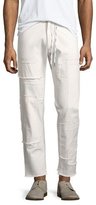 Thumbnail for your product : Ovadia & Sons Straight-Leg Patchwork Jeans, White