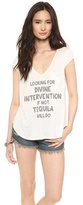Thumbnail for your product : Haute Hippie Rolled Sleeve Divine Intervention Tee