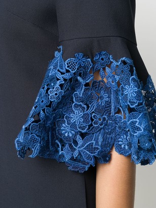 Valentino Floral Lace Insert Dress
