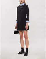 Thumbnail for your product : Sandro Delna fit-and-flare crepe mini dress