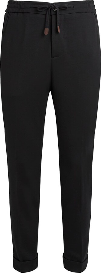 Marco Pescarolo Virgin Wool-Blend Drawstring Trousers