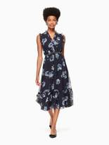 Thumbnail for your product : Kate Spade night rose chiffon midi dress