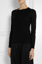 Thumbnail for your product : Theory Sempra draped wool and silk-blend top