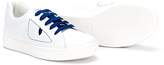 Thumbnail for your product : Fendi Kids embroidered lace-up sneakers