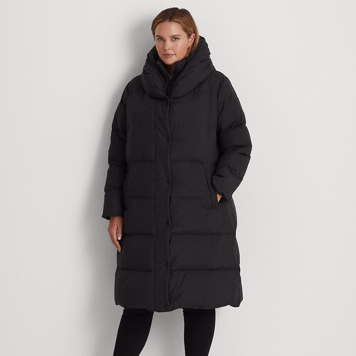 Shawl Collar Down Coat | Shop The Largest Collection | ShopStyle