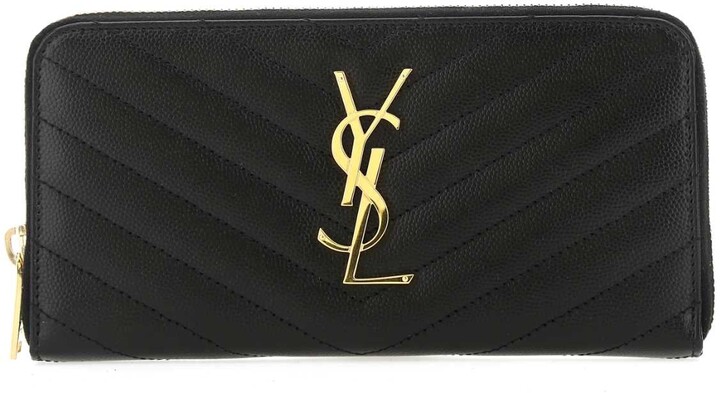 ysl wallet zip