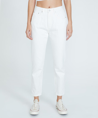 Neon Hart Maggie Mom Jeans Vintage White