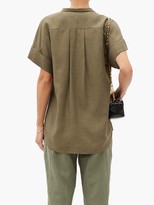 Thumbnail for your product : Frame Short-sleeved Fluid Shirt - Khaki