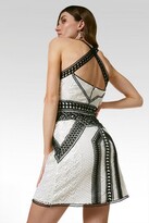 Thumbnail for your product : Karen Millen Geo Guipure Lace Woven Mini Dress