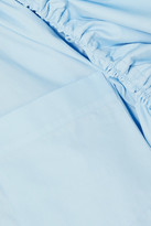 Thumbnail for your product : Antonio Berardi Ruched Cotton-poplin Shirt - Blue