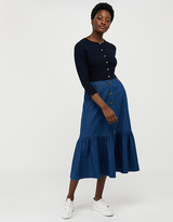 Thumbnail for your product : Under Armour Mara Cropped Cardigan with Mock-Pearl Buttons Blue