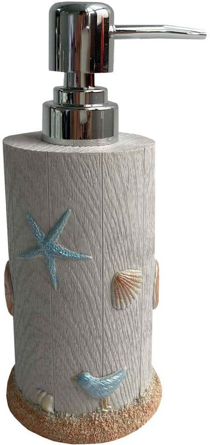 Sweet Home Collection Ocean Star Soap Dispenser or Lotion Pump Bathroom Accessory (1 Piece)
