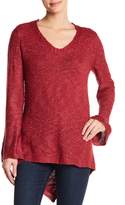 Thumbnail for your product : Democracy Lace-Up Bell Sleeve Sweater