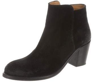 Barneys New York Barney's New York Suede Round-Toe Ankle Boots