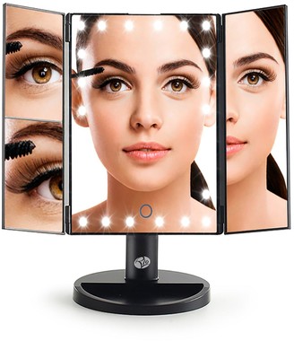 Rio 24 LED Touch Dimmable 3 Way Makeup Mirror with 2 & 3x Magnification